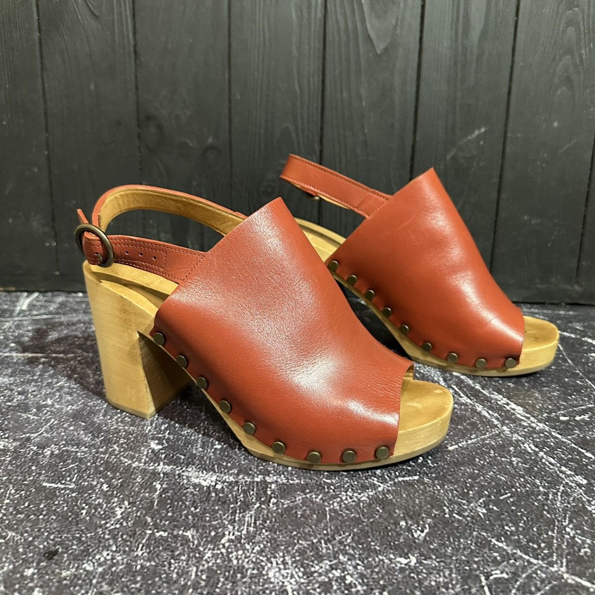 Sezane Sezane Clogs Leather Heels Size 37eu 6.5us 4UK Size US 7 / IT 37 - 3 Thumbnail