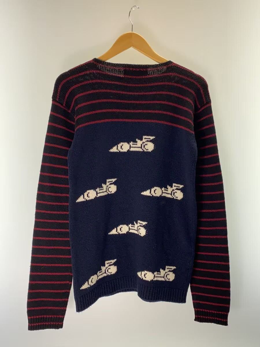 Prada Striped Race Car Wool Knit Sweater Size US XS / EU 42 / 0 - 2 Thumbnail