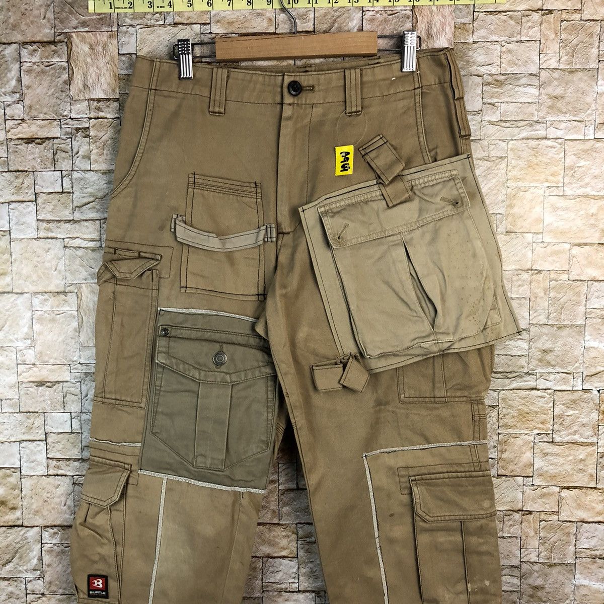 Japanese Brand DL Burtle Brown Custom Cargo Multipocket Pants #A969 Size US 30 / EU 46 - 5 Thumbnail