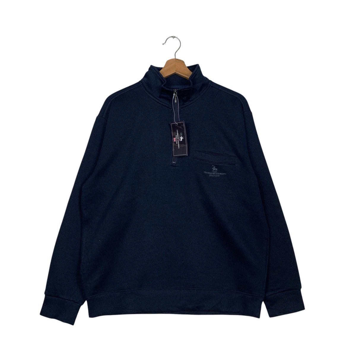 Japanese Brand CAMBRIGE UNIVERSITY POLO CLUB Half Zip Sweatshirt #2845-C128 Size US M / EU 48-50 / 2 - 1 Thumbnail