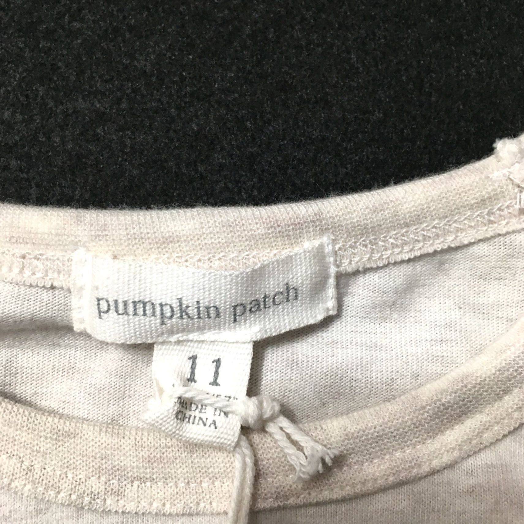 Vintage VINTAGE Pumpkin Patch pocket Shirt 11 unisex Adults Long Sleeve Crew Neck Cotton 100% Cream blend pockets Size L / US 10 / IT 46 - 3 Thumbnail