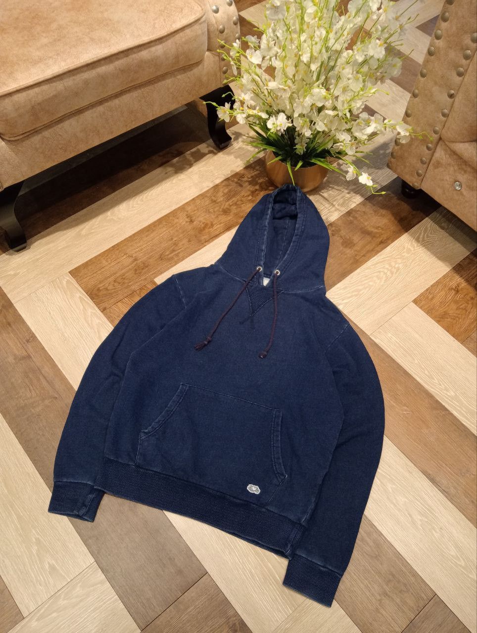 Blue Blue Japan FRUIT OF THE LOOM X BLUE BLUE JAPAN INDIGO DYED HOODIE Size US M / EU 48-50 / 2 - 3 Thumbnail