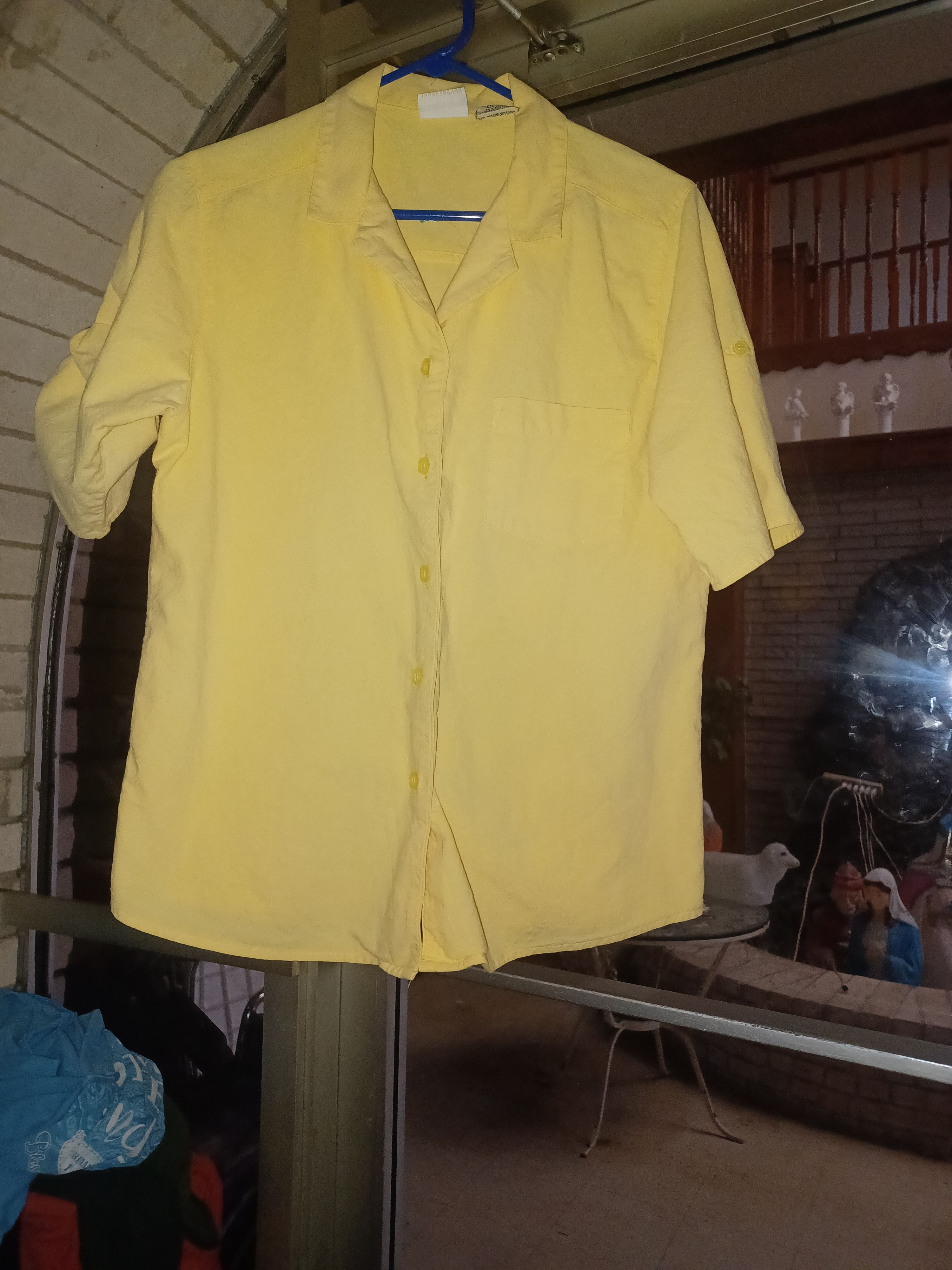 Other White Stag Women's Button-Up Blouse M(8-10) Yellow Size M / US 6-8 / IT 42-44 - 1 Thumbnail