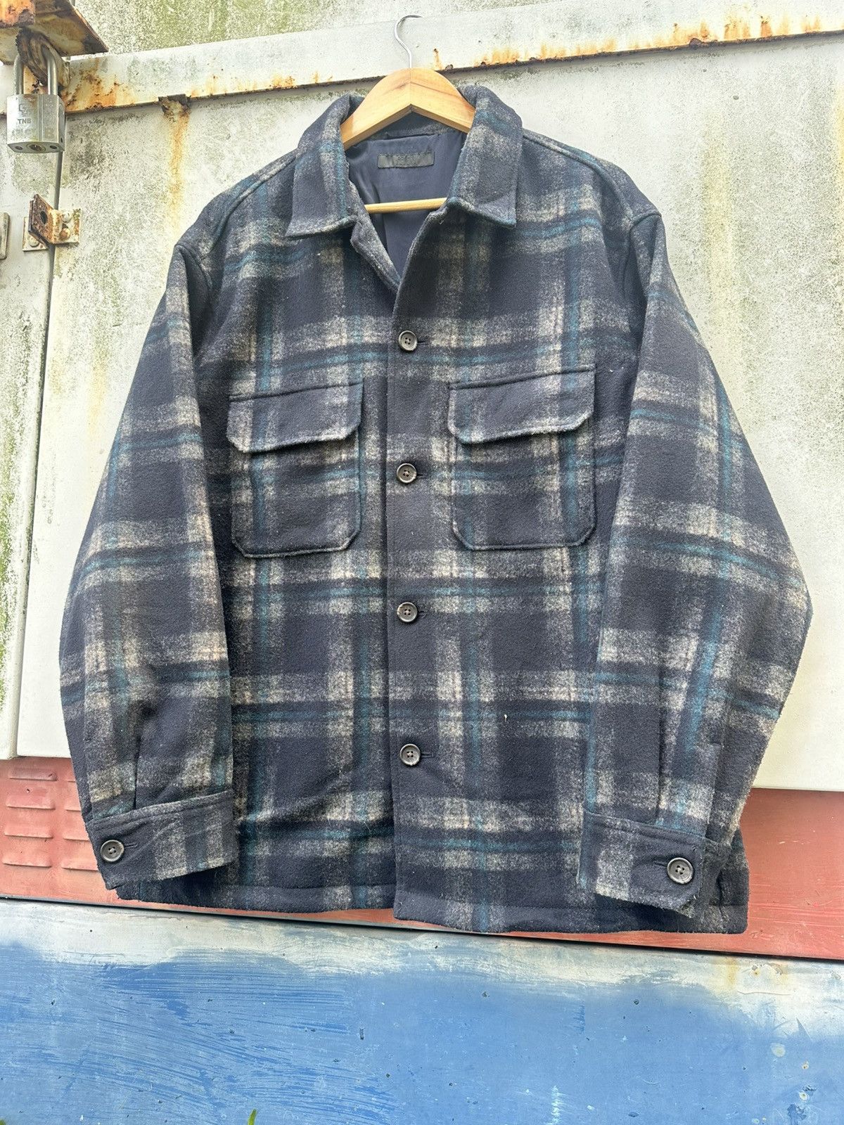 Uniqlo Uniqlo Oversized Checked Jacket Size US XL / EU 56 / 4 - 5 Thumbnail