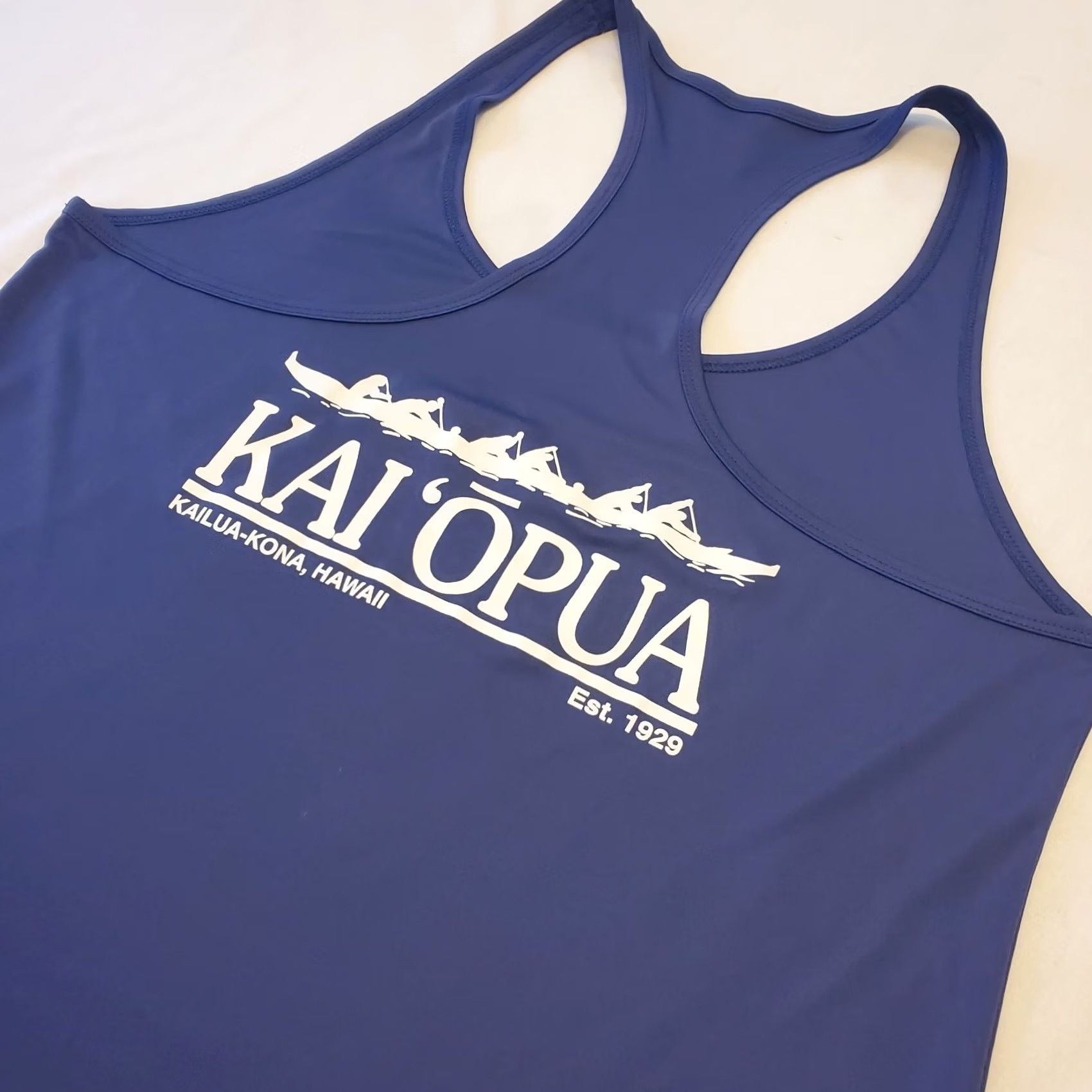 Alo Alo Yoga Active Tank L Womens Hawaii Kai Opua Row Club Resort Razorback Activewear Size ONE SIZE - 3 Thumbnail