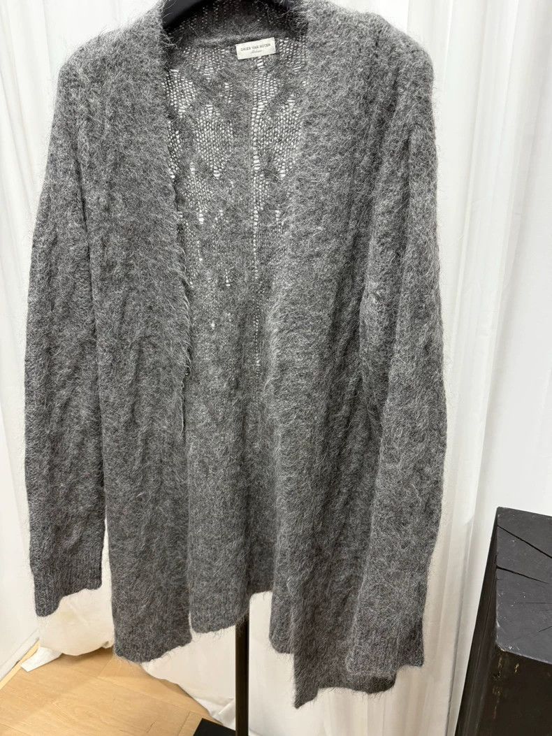 Dries Van Noten Dries van noten Mohair check knit cardigan shirt 2506-Nexta Size US M / EU 48-50 / 2 - 2 Thumbnail