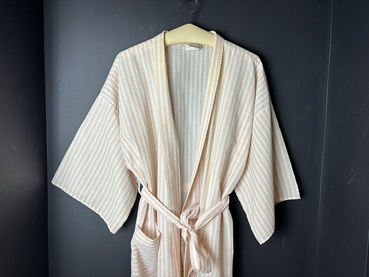 Sears Vintage Sears Robe Plisse Textured Pucker Striped Bath Sleep Size M / US 6-8 / IT 42-44 - 11 Thumbnail