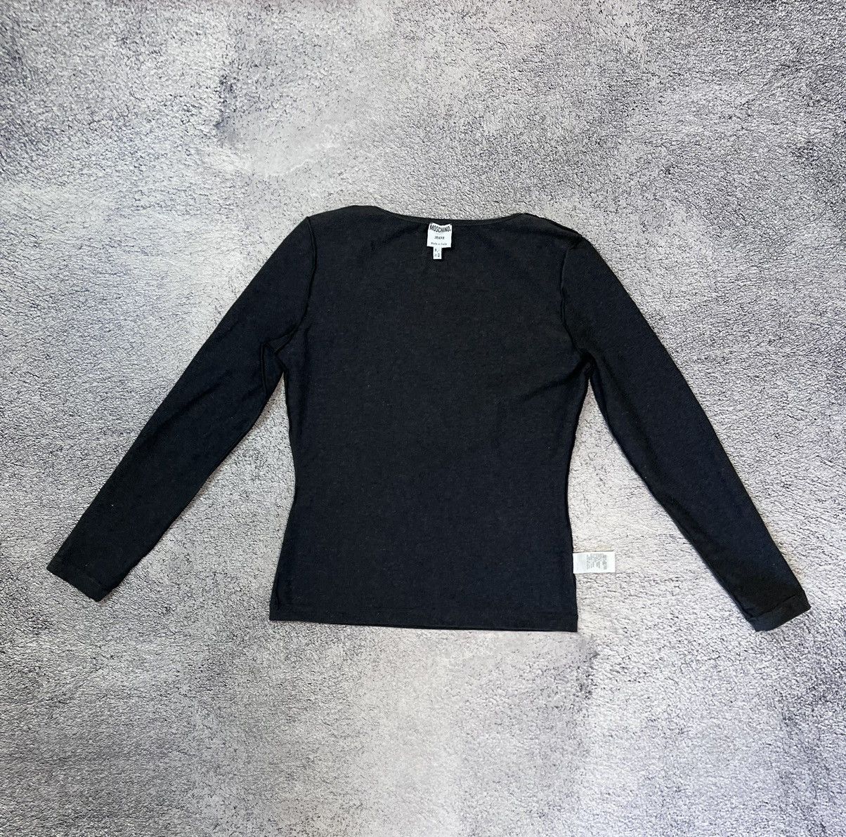 Moschino Moschino Jeans Women’s Slim Fit Long Sleeve Top Print USA 12 Size XL / US 12-14 / IT 48-50 - 13 Thumbnail