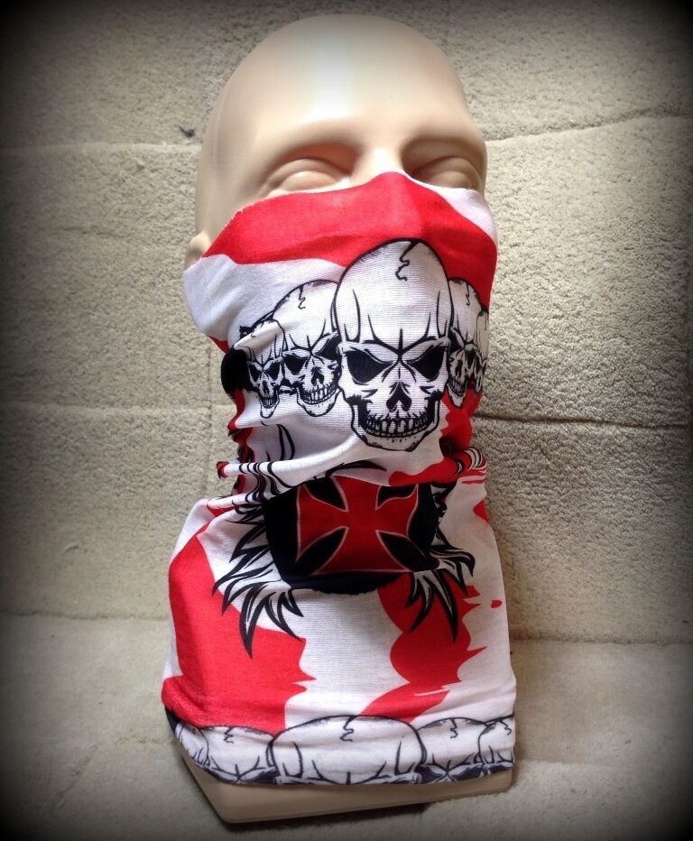 Vintage Vintage Neck Face Cover Men Tube Scarf Rider Skull Size ONE SIZE - 1 Thumbnail