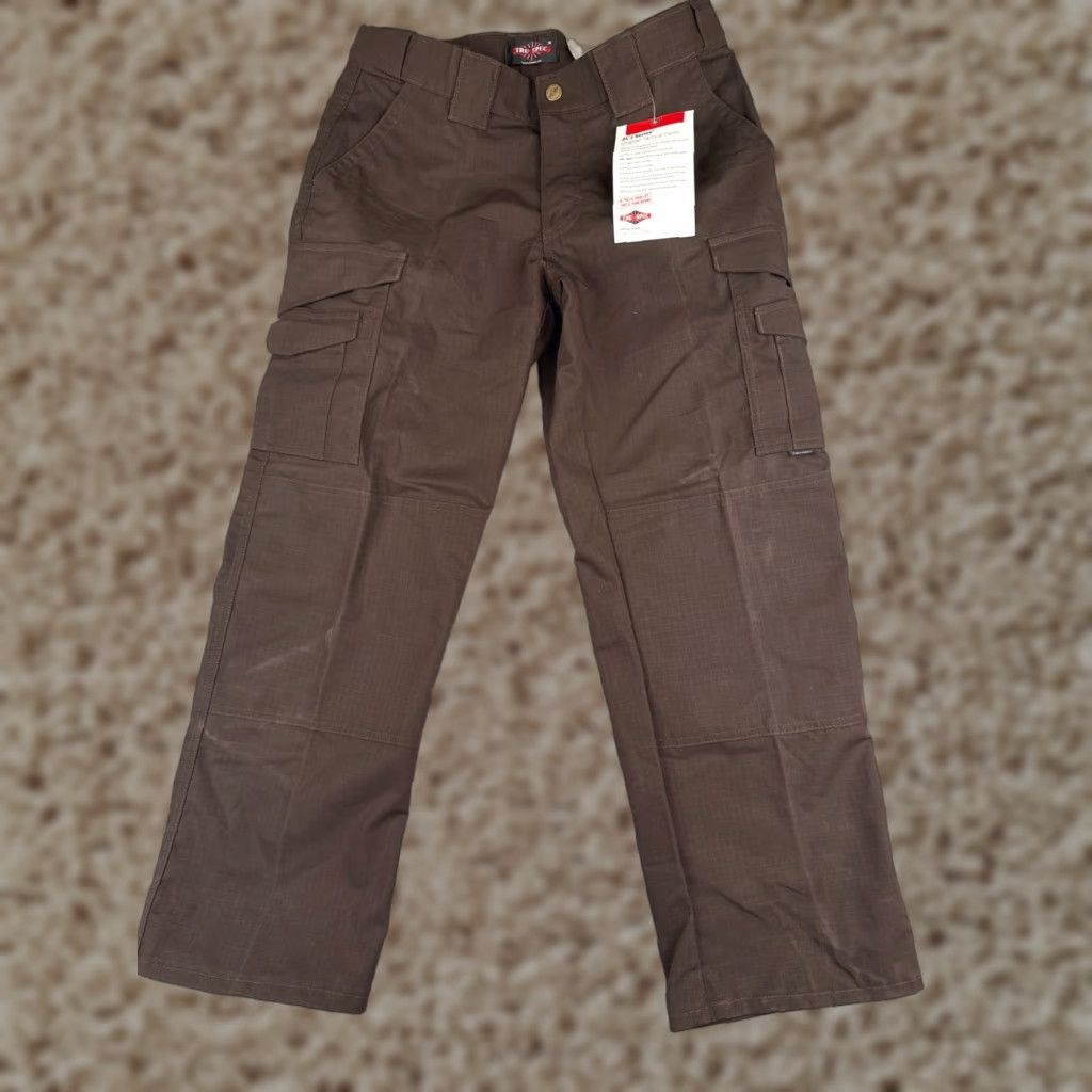 Vintage TRU-SPEC Pants Women 6 Brown Rip-Stop Cargo 24-7 Series LEO 30x28 NEW Size 28" / US 6 / IT 42 - 1 Thumbnail