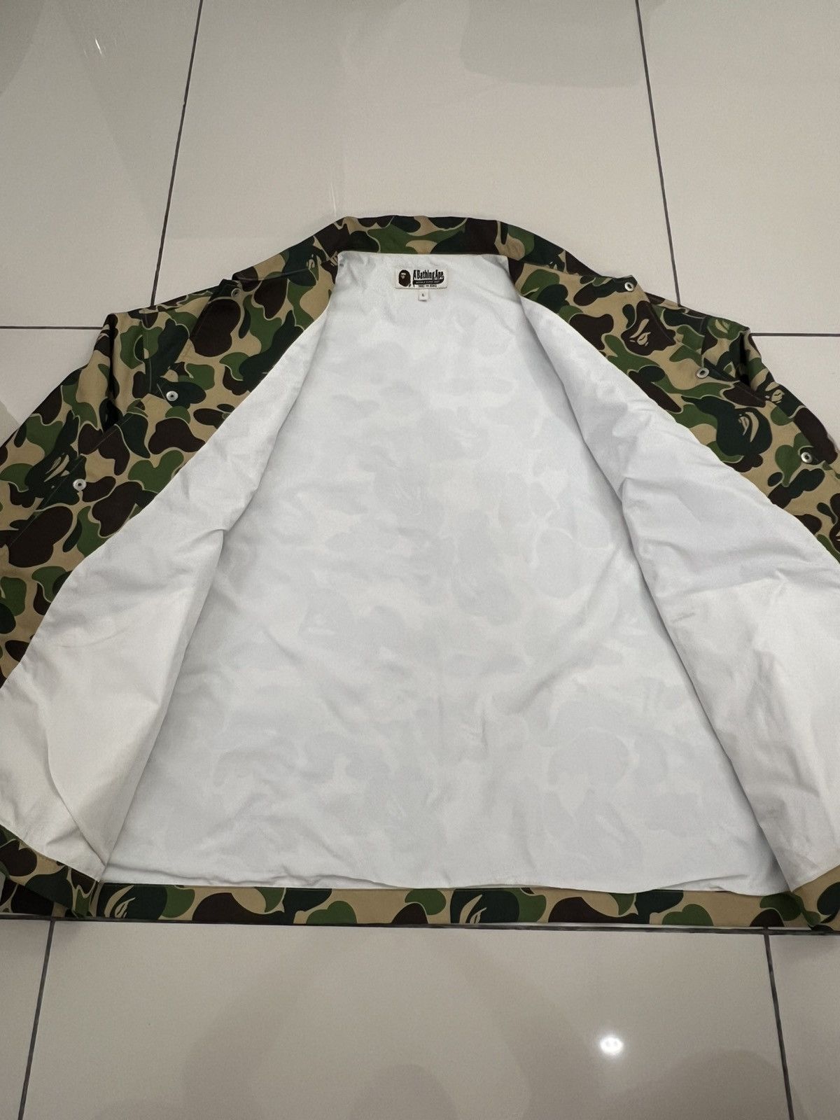 Bape ABC Camo Relaxed Coach Jacket FW19 Size US L / EU 52-54 / 3 - 6 Thumbnail