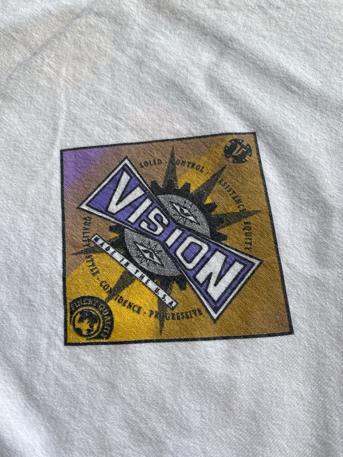 Vision Streetwear 🇺🇸Vintage 1990 Vision Streetwear T-Shirt Made in USA Big Logo Size US XL / EU 56 / 4 - 15 Thumbnail