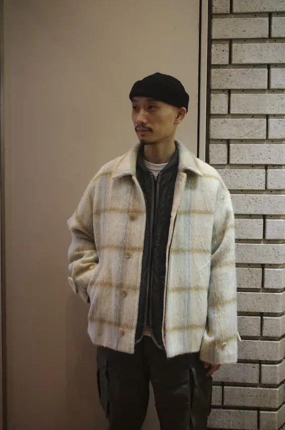 ジャケット・アウター AURALEE SURI ALPACA SHAGGY CHECK BLOUSON SURI ALPACA SHAGGY CHECK BLOUSON (A20AB01AS) | AURALEE