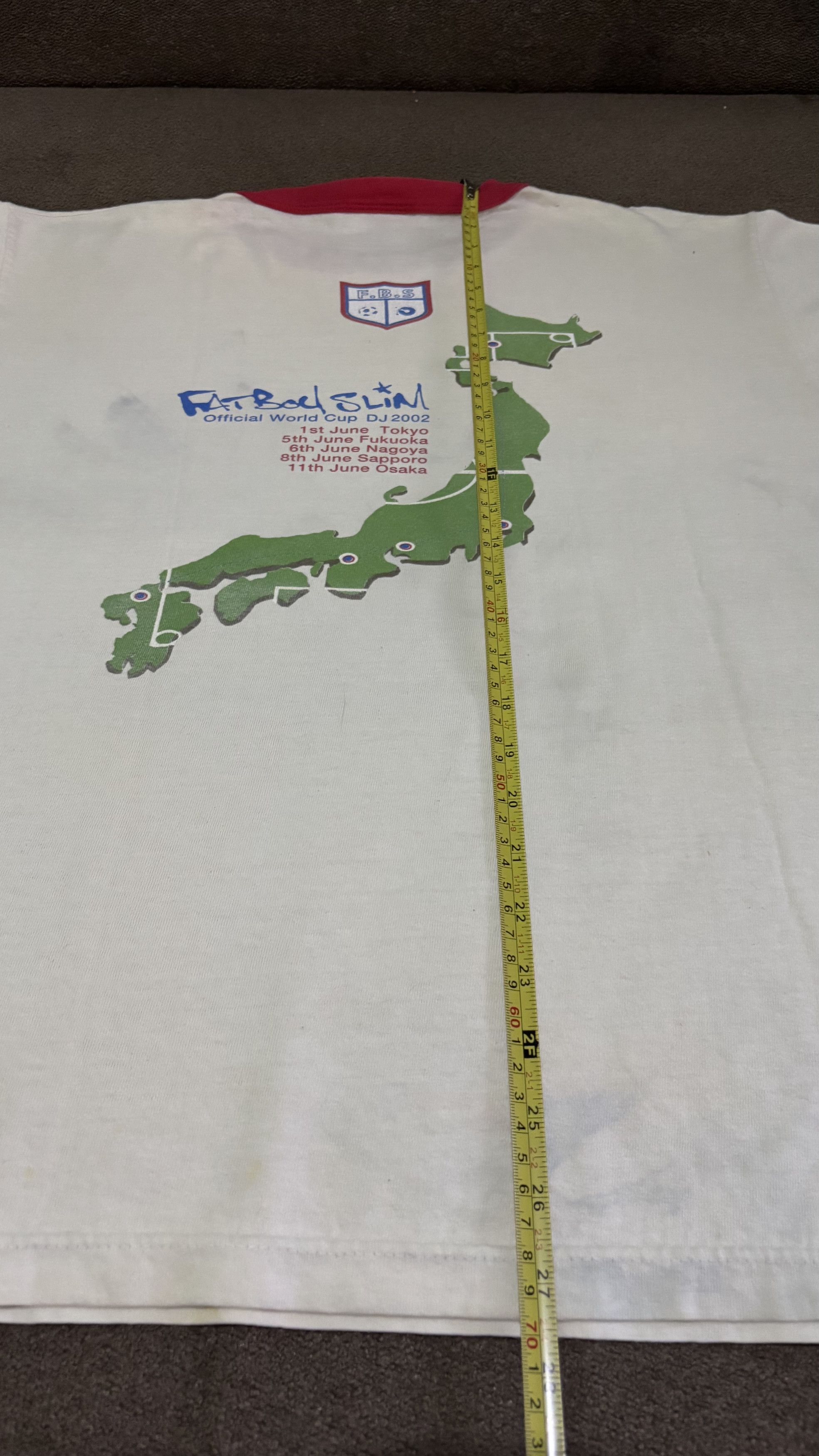 Band Tees Vintage Fatboy Slim Official World Cup DJ 2002 Size US M / EU 48-50 / 2 - 10 Thumbnail
