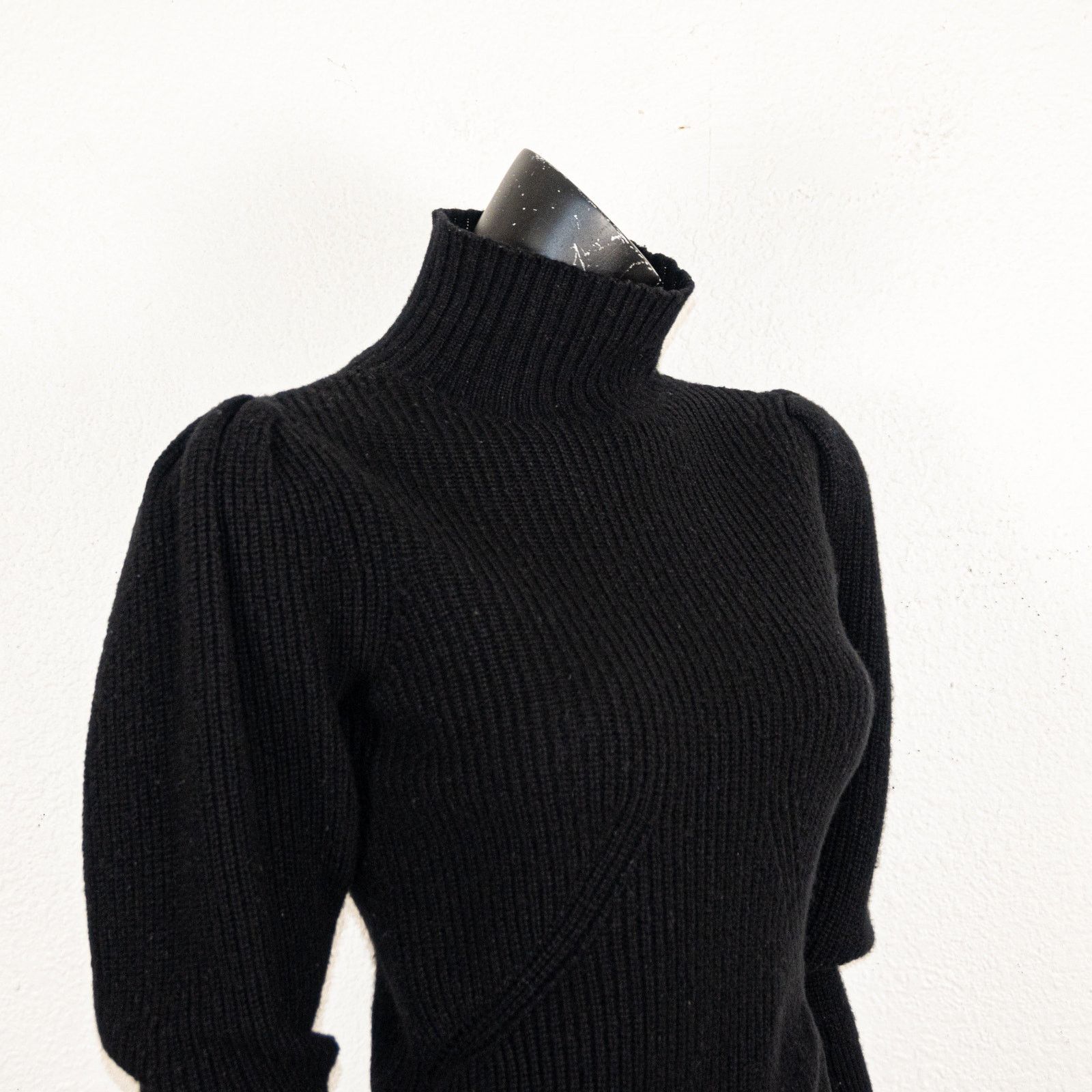 Frame FRAME Wool & Cashmere Puff Sleeve Turtleneck Sweater Size S / US 4 / IT 40 - 7 Thumbnail