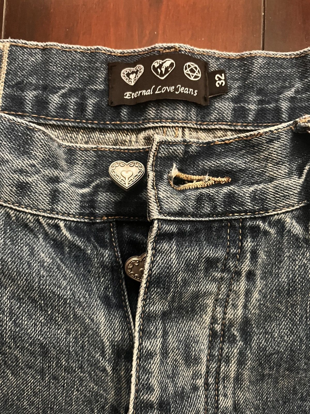 Japanese Brand × Other Eternal Love World Jeans Size US 32 / EU 48 - 2 Thumbnail