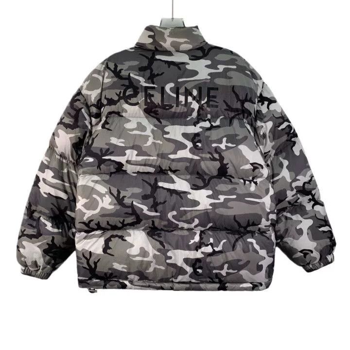 Celine Celine 23 Camouflage Logo Puffer Jacket Size US S / EU 44-46 / 1 - 2 Thumbnail