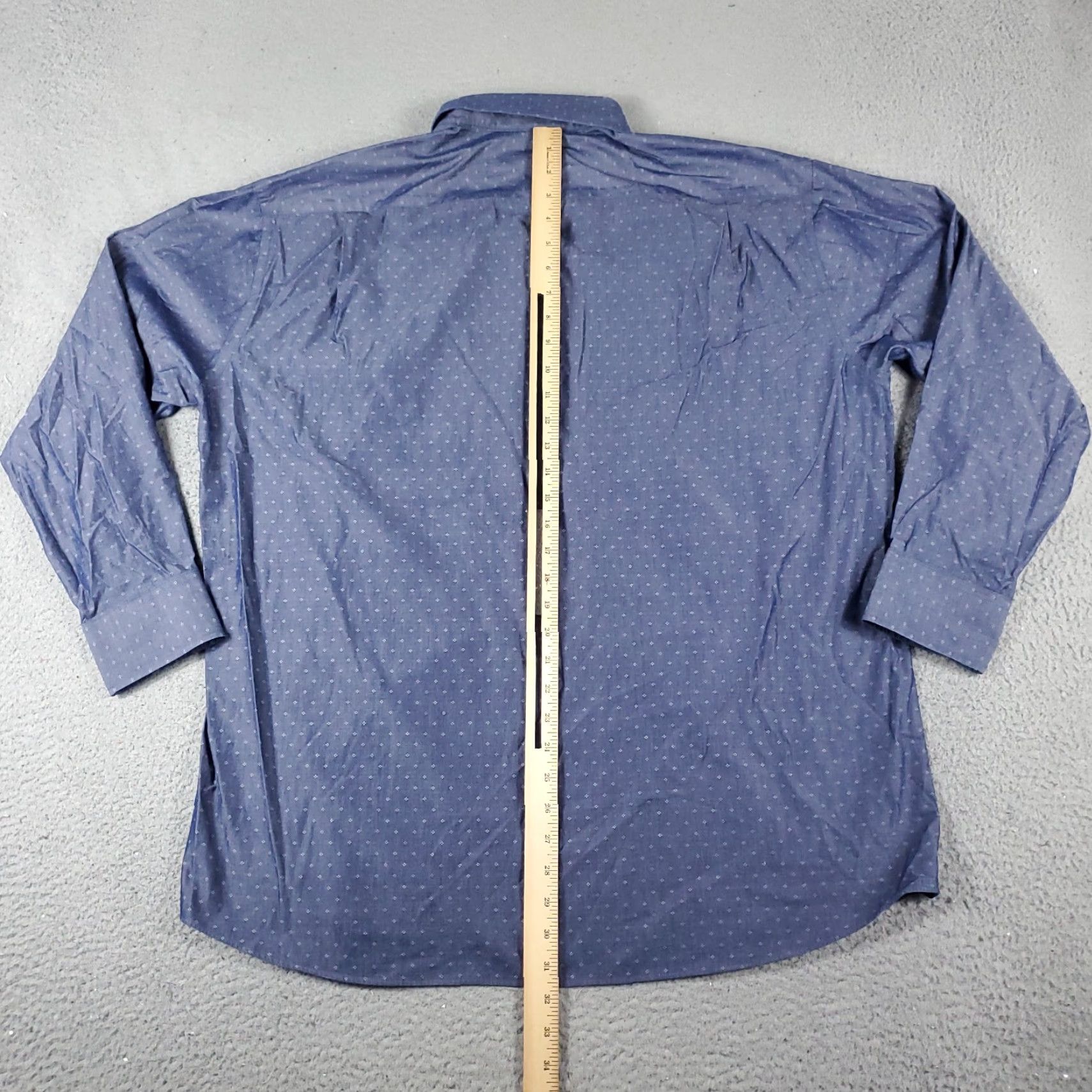 Tommy Hilfiger Tommy Hilfiger Shirt Men's XL Blue Casual Button-Up Long Sleeve Mens Size US XL / EU 56 / 4 - 4 Thumbnail