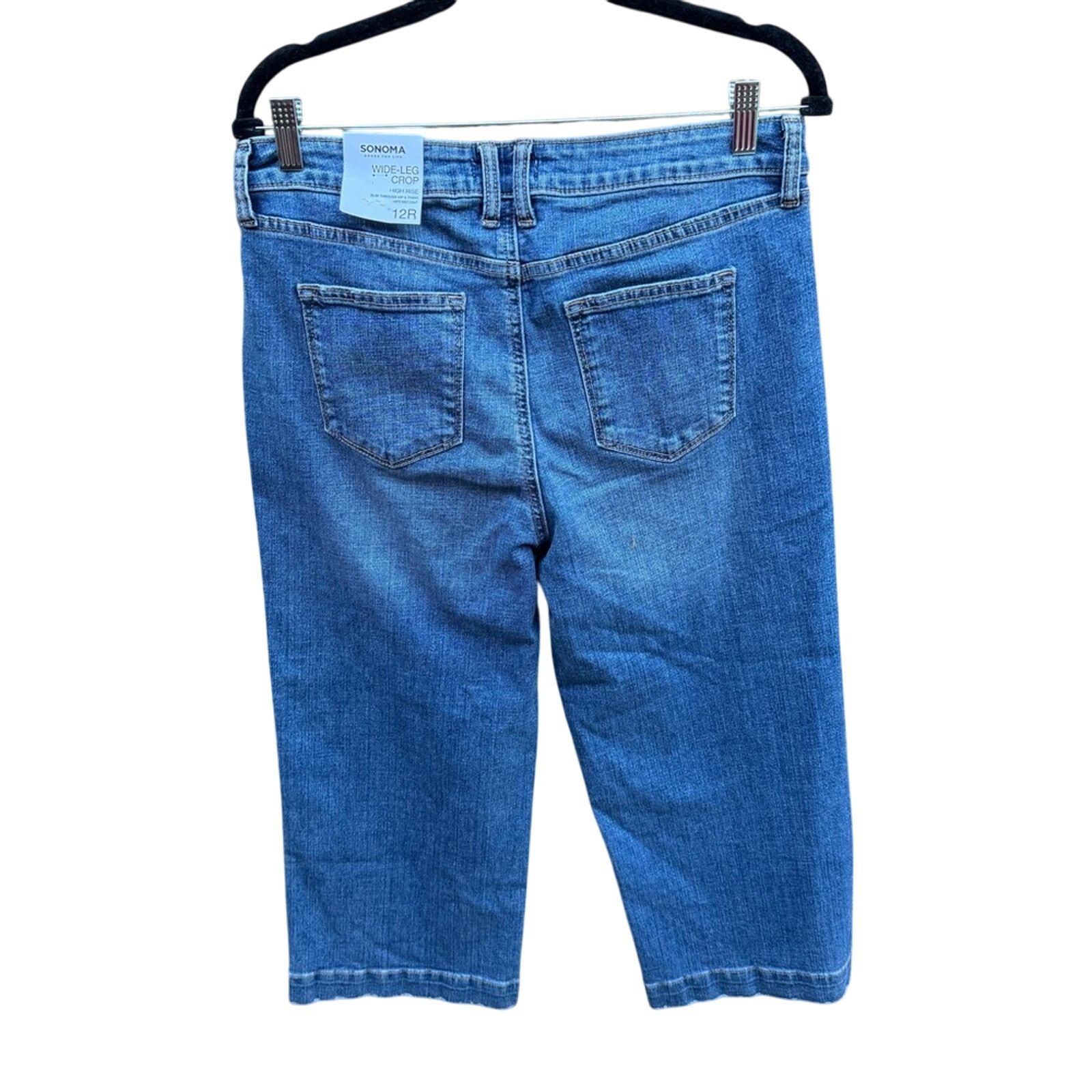 Sonoma NWT New Sonoma Womens Size 12R High Rise Denim Blue Jeans Size 34" / US 12 / IT 48 - 2 Thumbnail