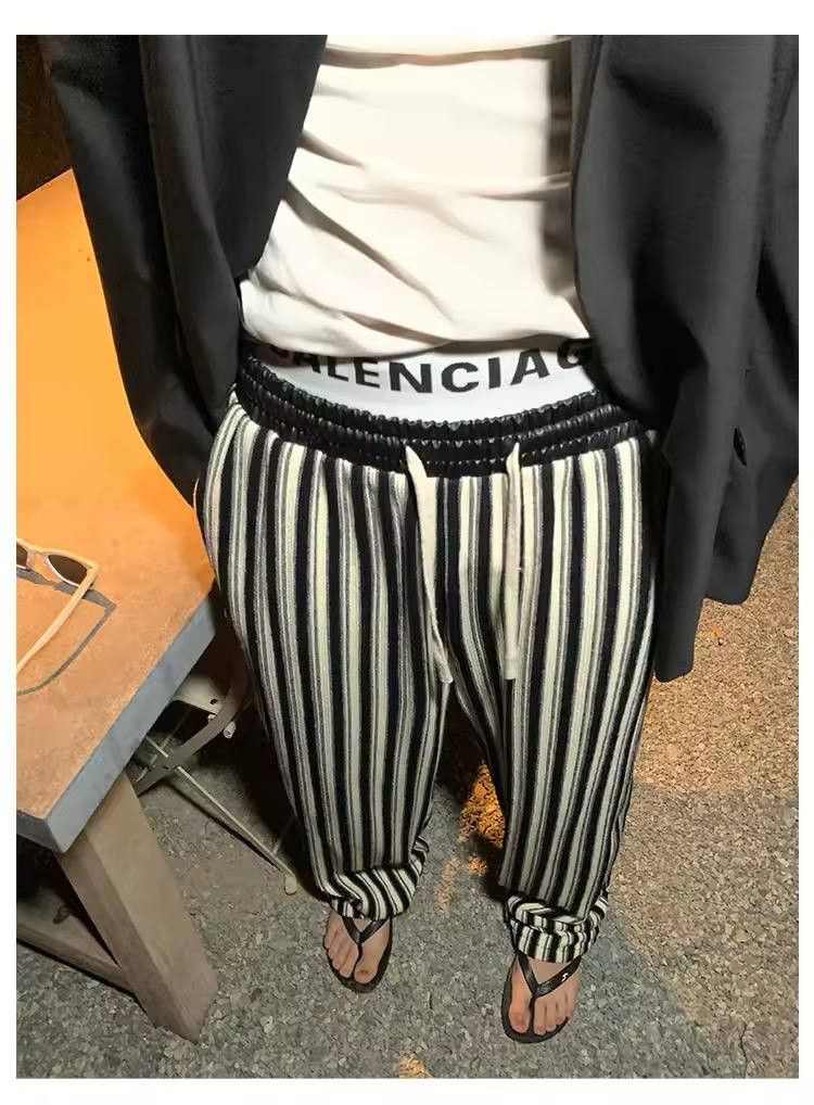 Japanese Brand × Vintage Comfortable casual pants with stripes Size US 34 / EU 50 - 5 Thumbnail