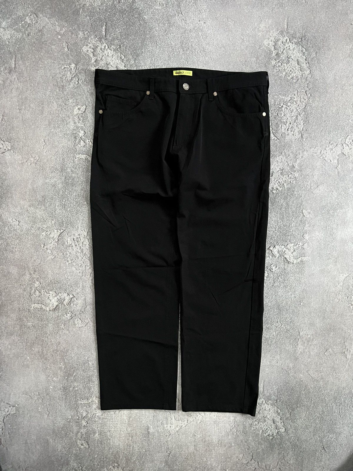 Versace Versace Jeans Couture Men’s Black Chino Pants Size IT 52 Size US 38 / EU 54 - 2 Thumbnail