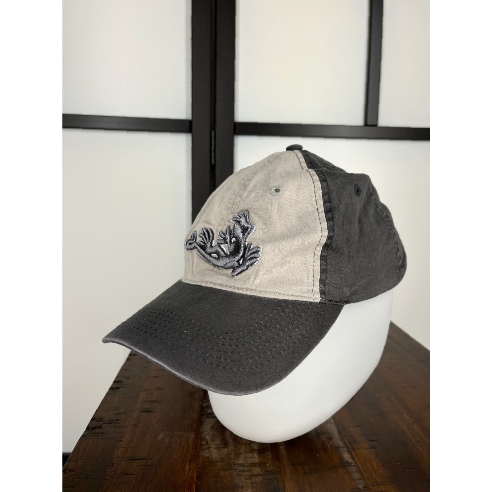 Vintage VINTAGE Pacific Headwear Hat cap Strap Back Adult One Size Gray Stretch Cotton Blend Size ONE SIZE - 4 Thumbnail