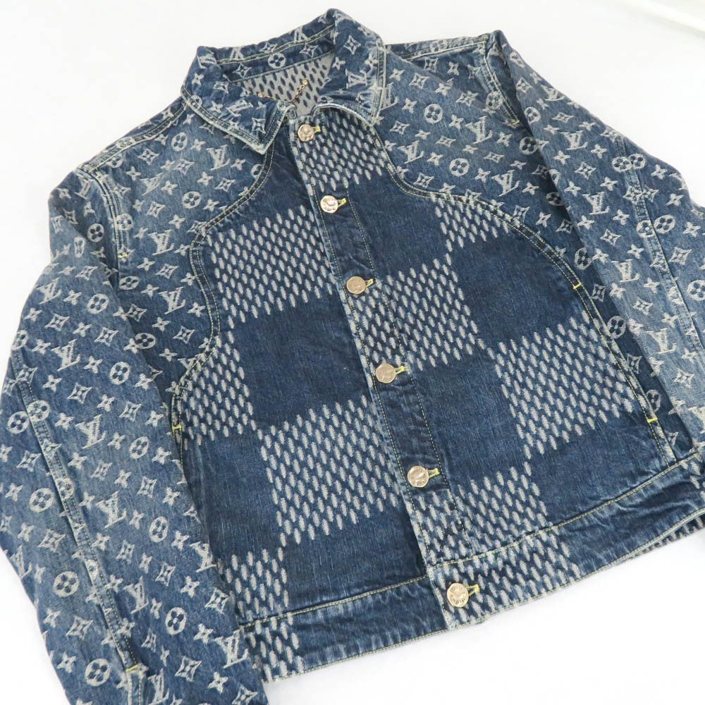 Louis Vuitton Louis Vuitton Giant Damier Monogram Denim Jacket Size US S / EU 44-46 / 1 - 3 Thumbnail