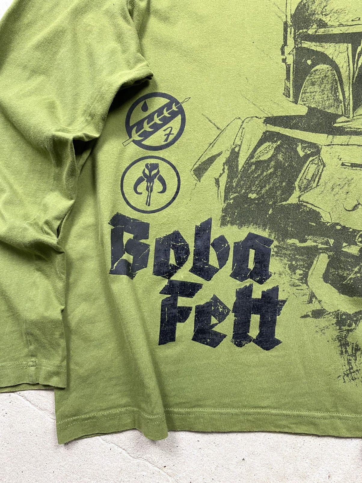 Star Wars Vintage 00’s Star Wars Boba Fett Movie Longsleeve Size US M / EU 48-50 / 2 - 4 Thumbnail