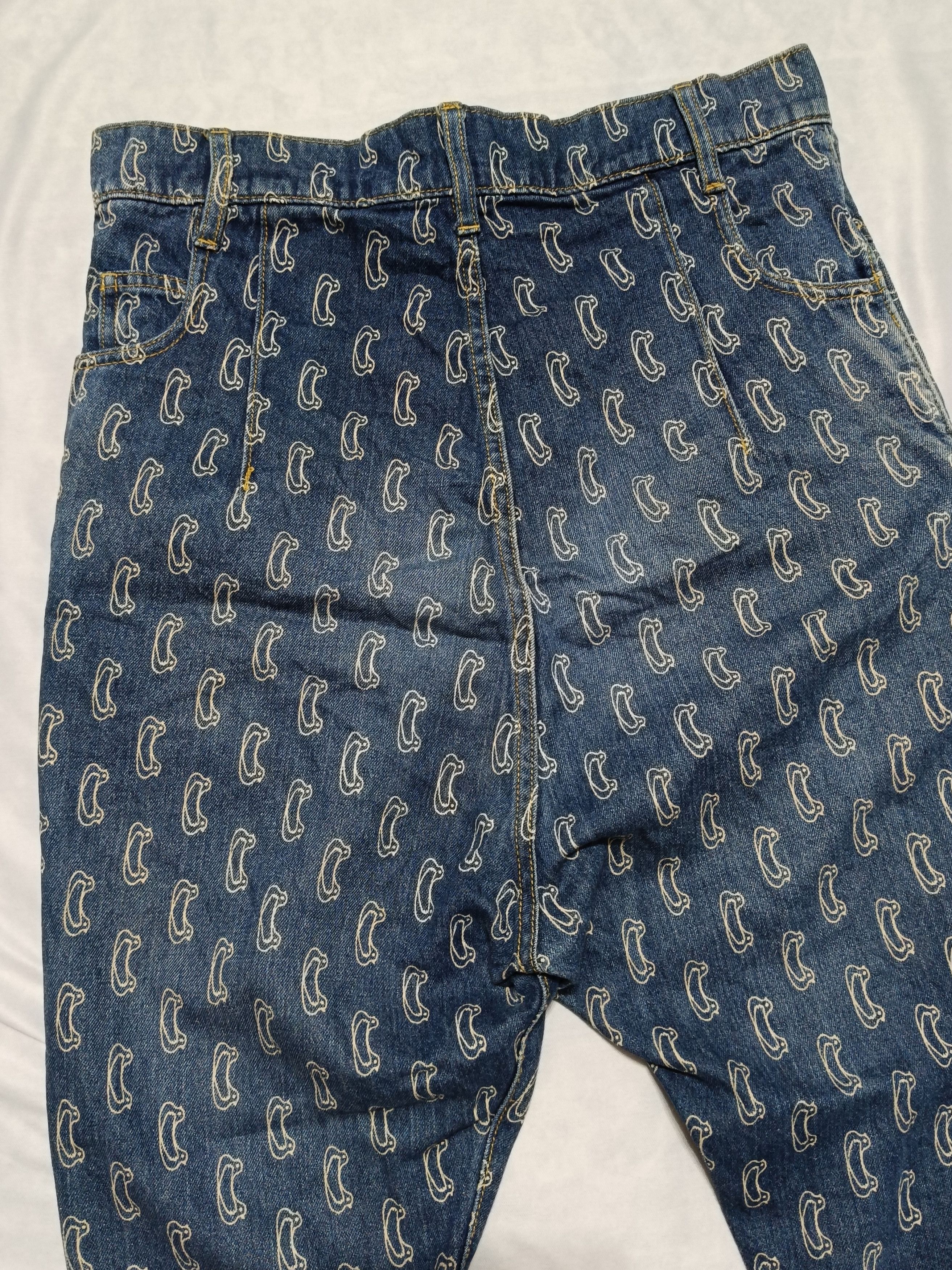 Issey Miyake Mercibeaucoup Denim Reverse Pants All-over Print Size 32" / US 10 / IT 46 - 7 Thumbnail