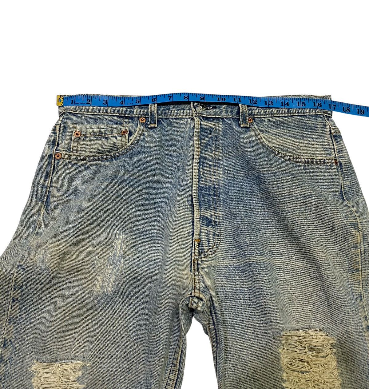 Levi's Vintage Levis 501 distressed grunge style jeans Size US 34 / EU 50 - 13 Thumbnail