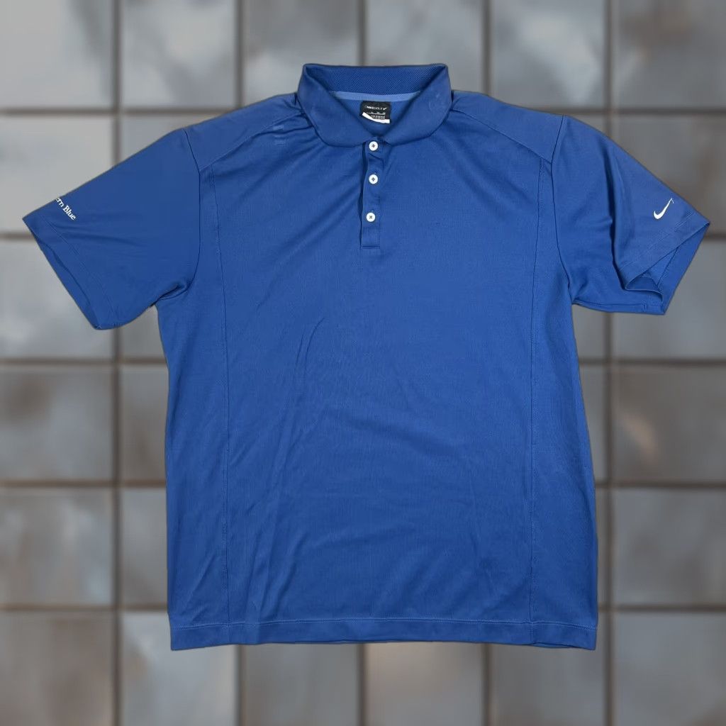 Nike Nike Golf Polo Shirt Mens XL Blue Dri-Fit Short Sleeve Size US XL / EU 56 / 4 - 1 Thumbnail