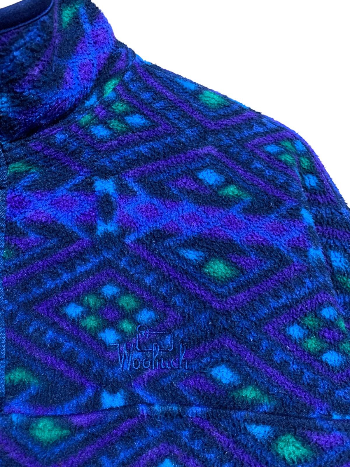 Woolrich Woolen Mills 🔥Vintage Woolrich Aztec Diamond Snap T Jacket Size US M / EU 48-50 / 2 - 4 Thumbnail