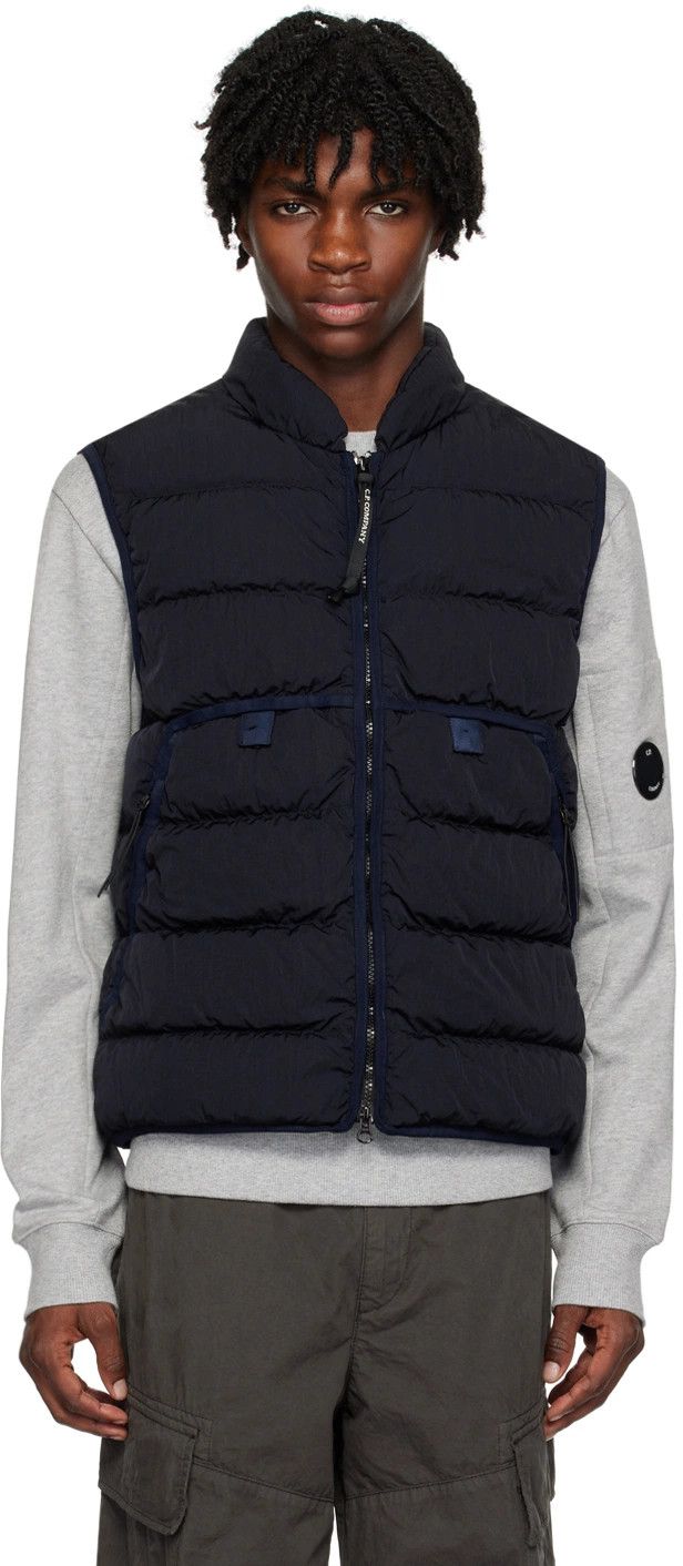 C.P. Company o1y1224 Vest in Midnight Blue Size US S / EU 44-46 / 1 - 1 Thumbnail