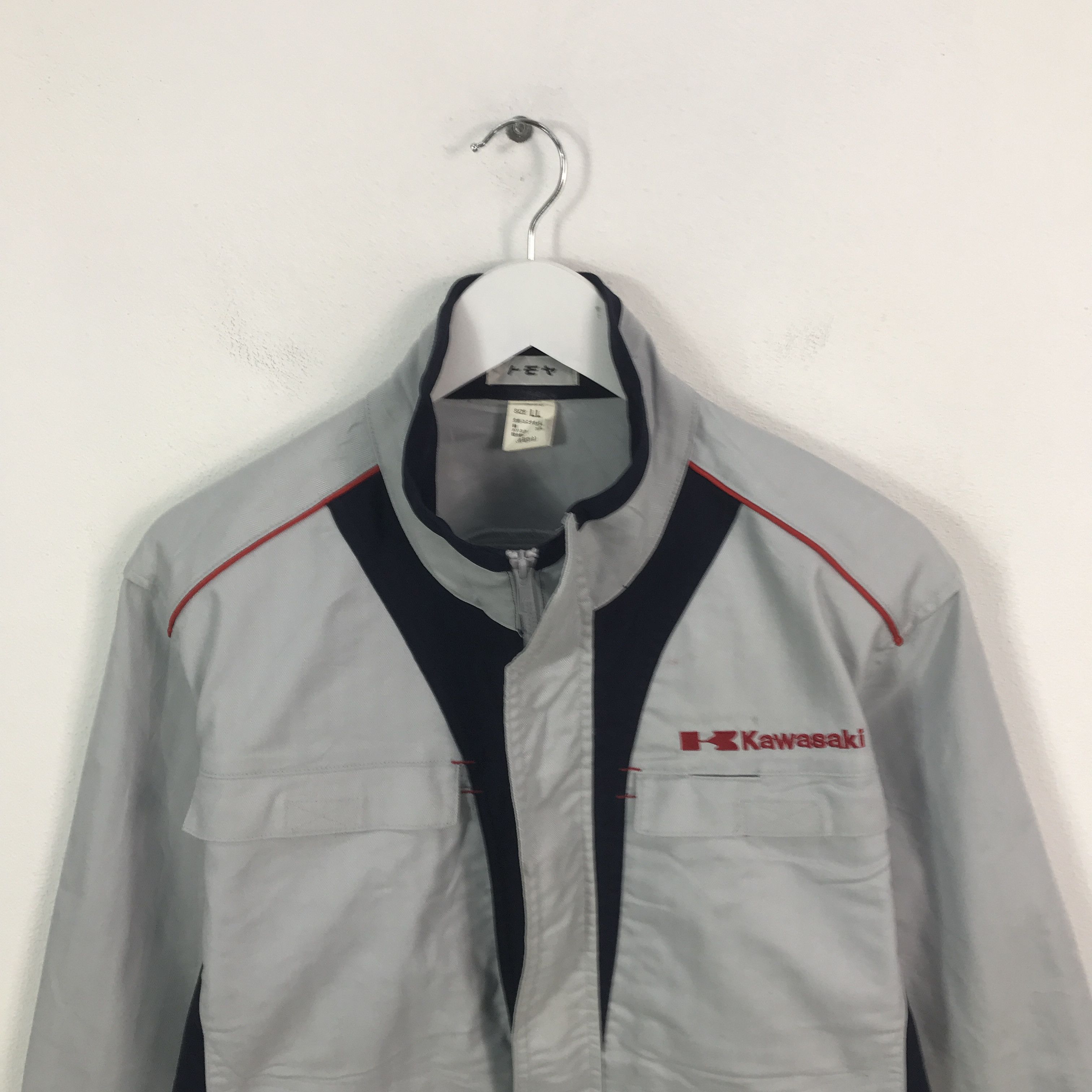 Japanese Brand Vtg Kawasaki Motorsport racing jacket Size US L / EU 52-54 / 3 - 2 Thumbnail