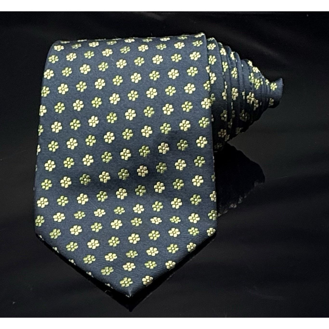 Other BEAU BRUMMEL Floral Flower MEN'S TIE 100% SILK handmade Size ONE SIZE - 2 Thumbnail