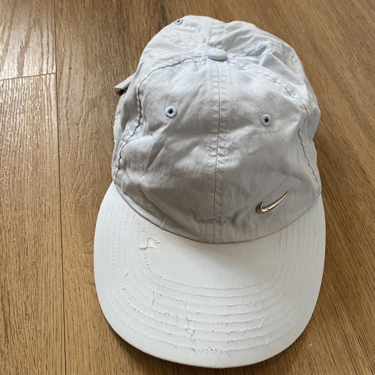 Nike Nike white baby blue cotton cap y2k 2000s Streetwear Size ONE SIZE - 2 Thumbnail