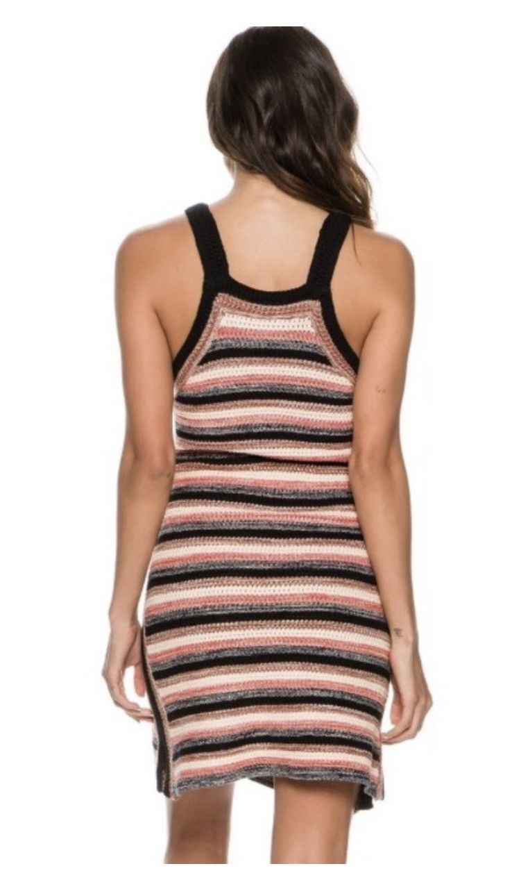 Free People Free People Retro Ruby Striped Crocheted Midi Sweater Dress Size S / US 4 / IT 40 - 8 Thumbnail