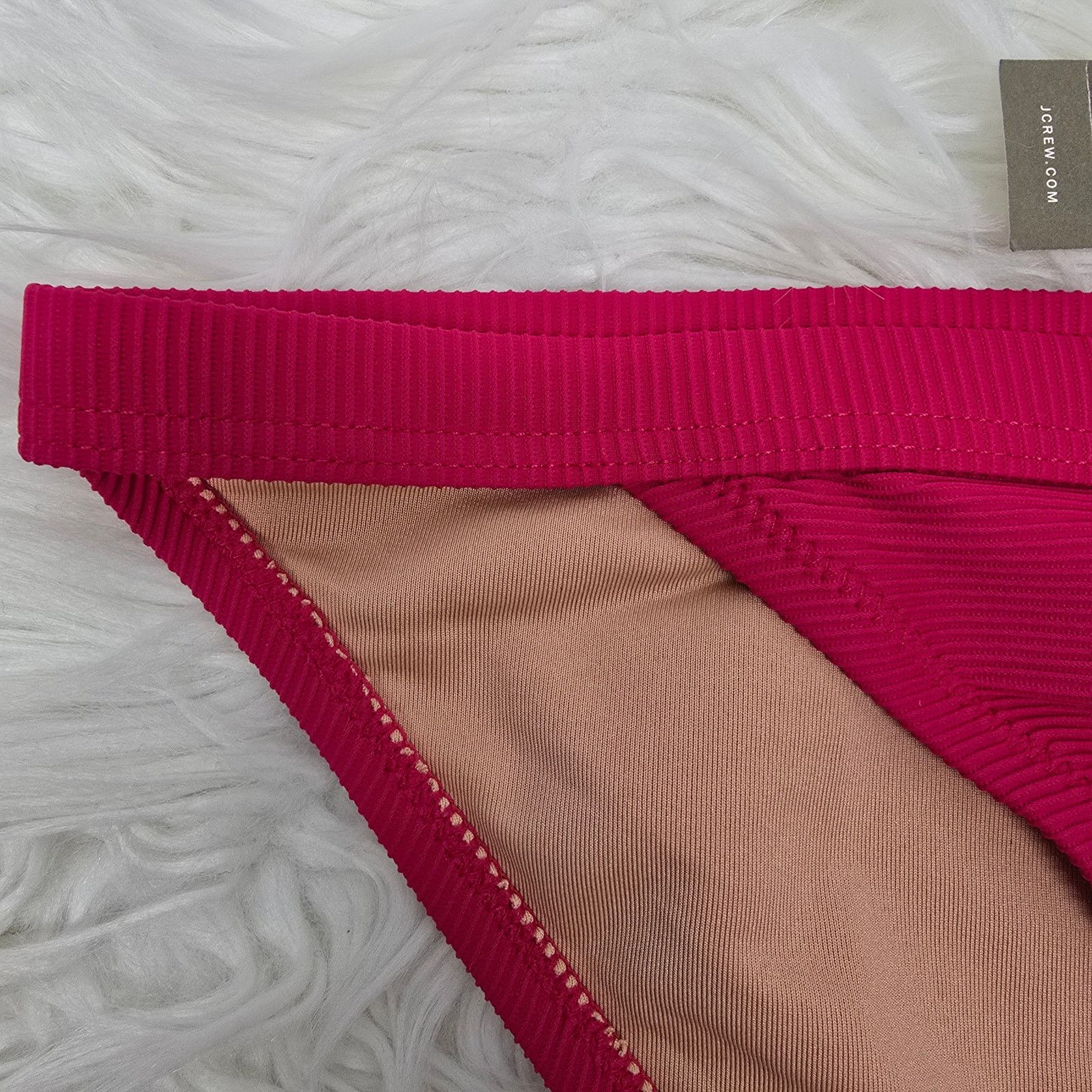 J.Crew J. Crew Ribbed-trim hipster full-coverage bikini bottom S Size ONE SIZE - 4 Thumbnail