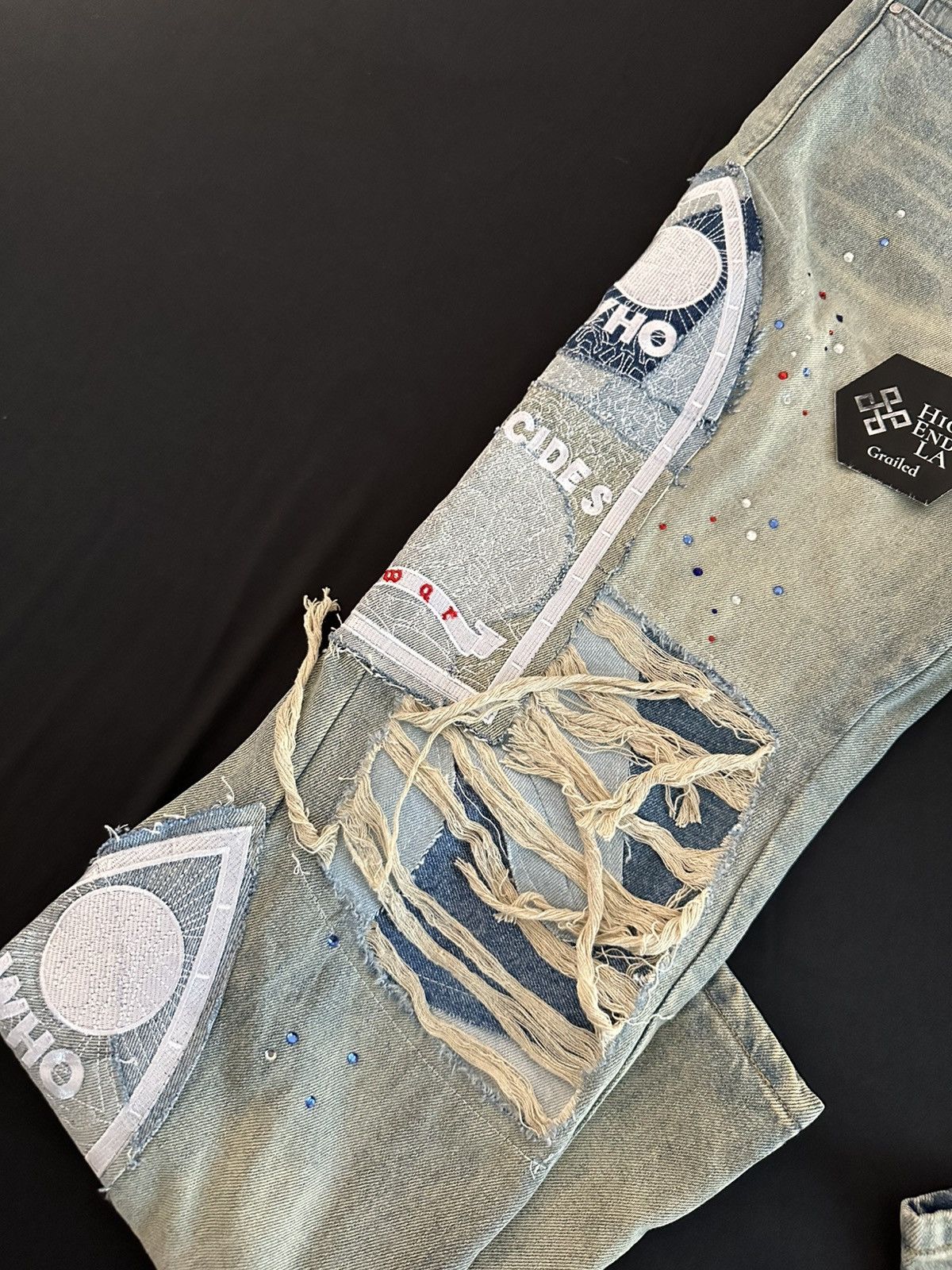 Who Decides War Who Decides War Blown Patchwork Jeans Size US 34 / EU 50 - 2 Thumbnail