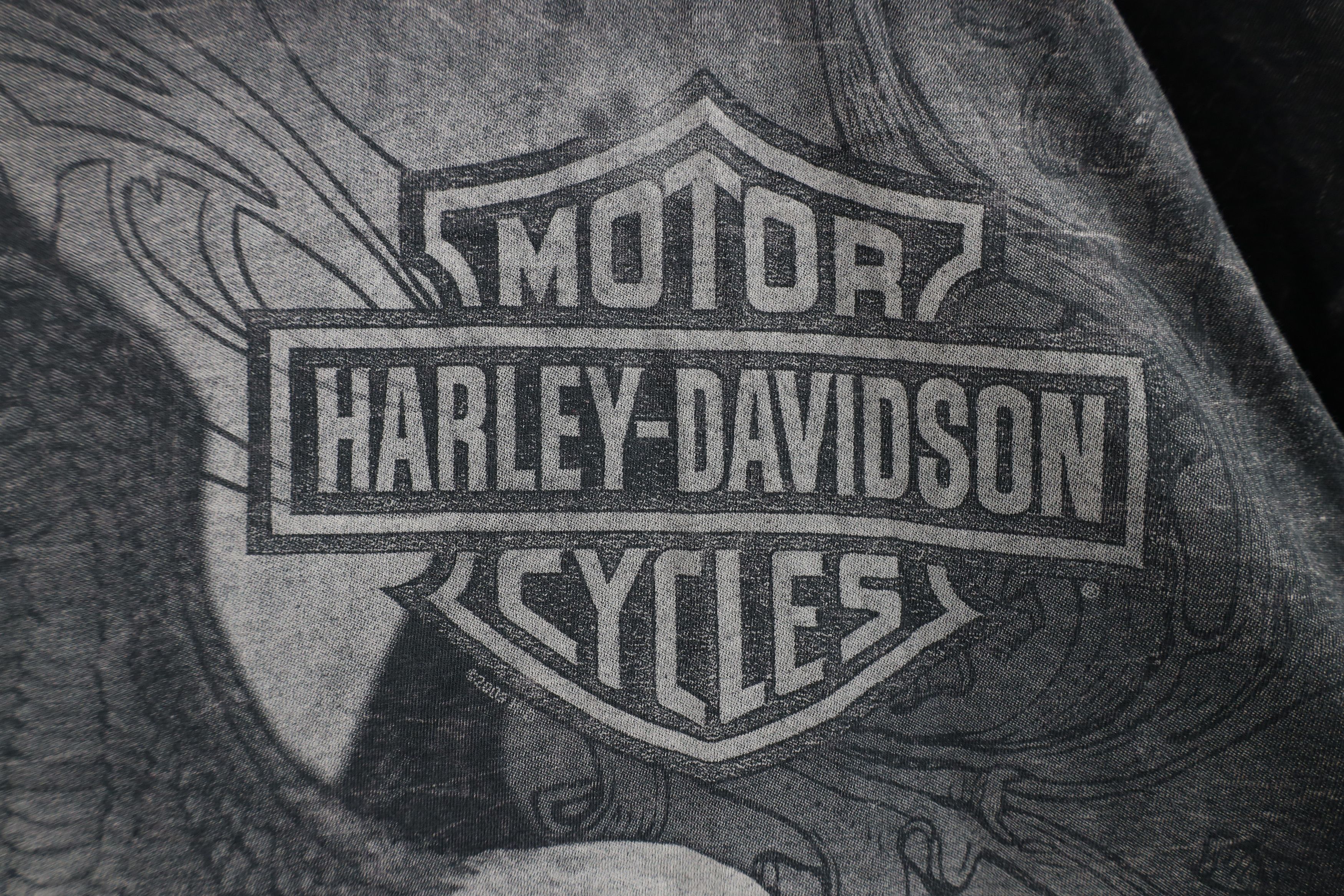 Harley Davidson Vintage Y2K Harley Davidson Wash Long Sleeve T-Shirt USA Size US XXL / EU 58 / 5 - 4 Thumbnail