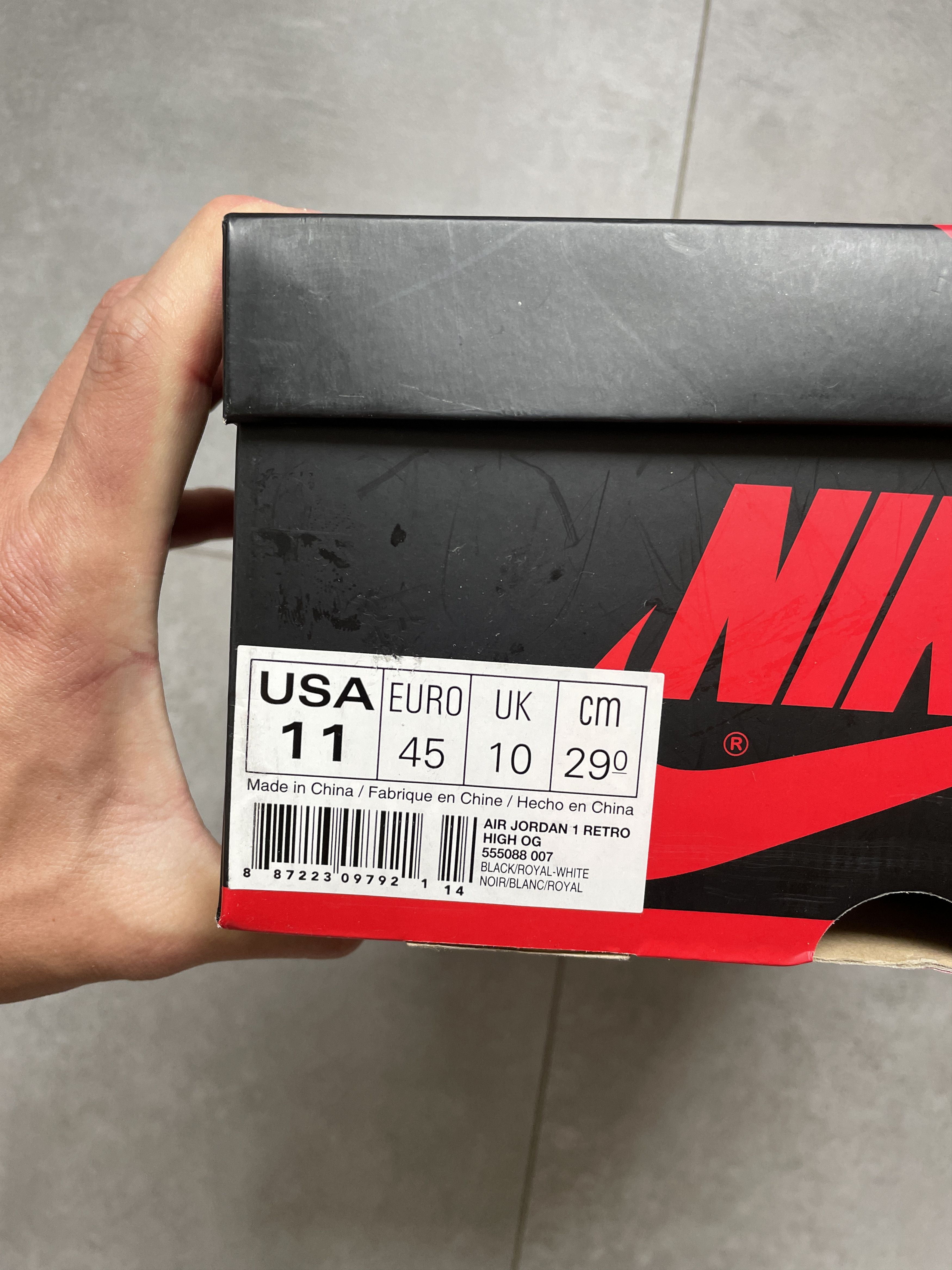 Jordan Brand × Nike AIR JORDAN 1 ROYAL BLUE 2017 HIGHTOP SNEAKERS Size US 11 / EU 44 - 14 Thumbnail