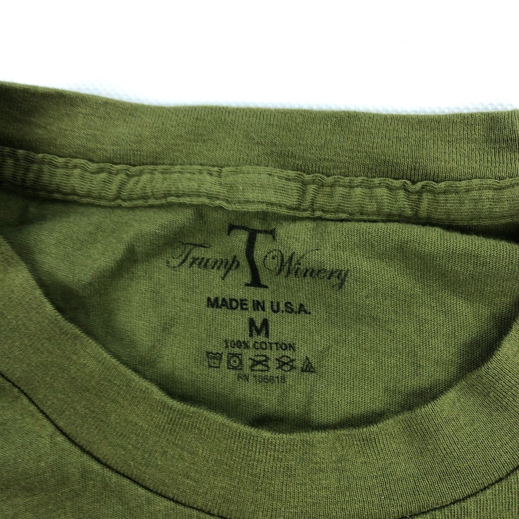 Vintage Trump Winery T-Shirt Adult Medium Green Long Sleeve Tee Size US M / EU 48-50 / 2 - 3 Thumbnail
