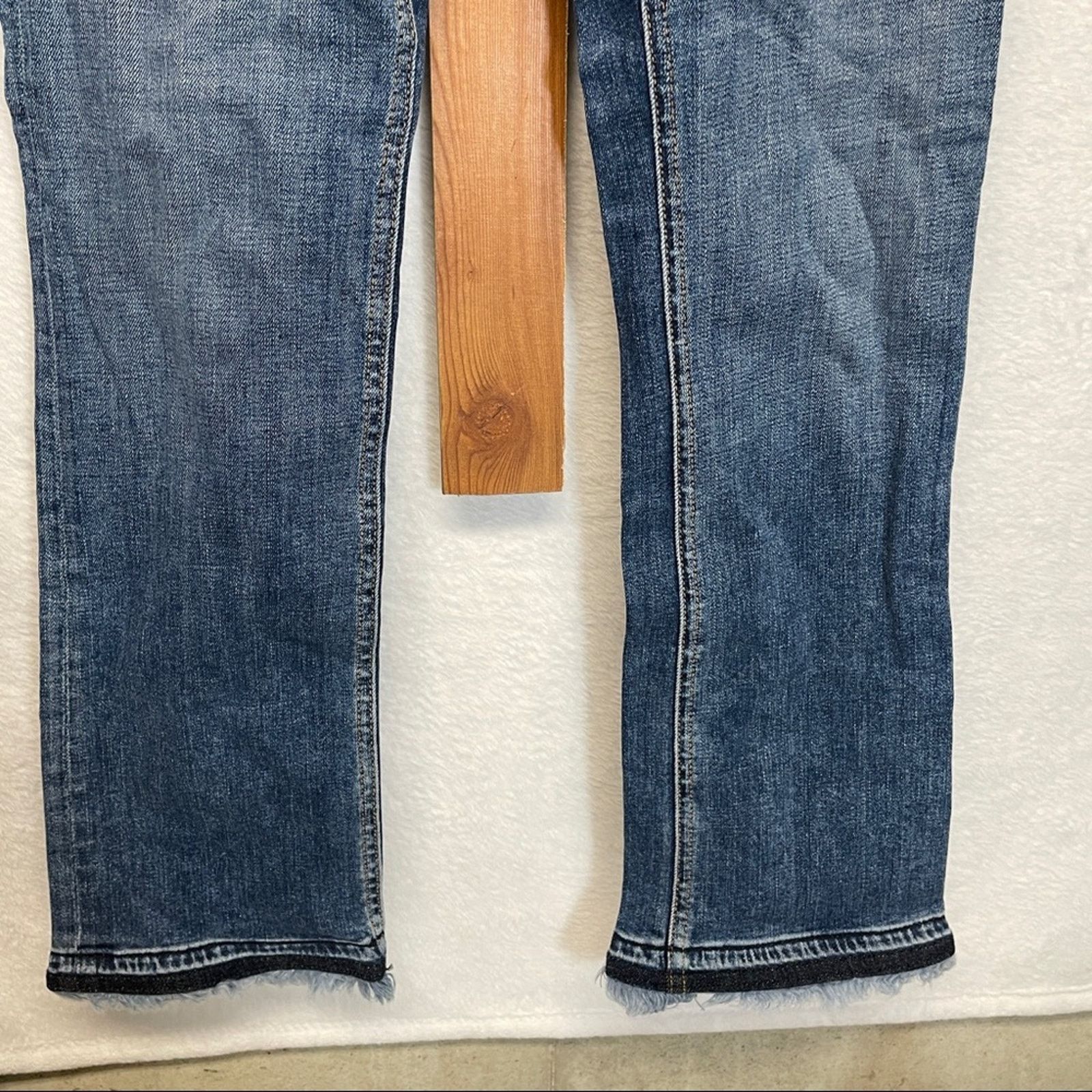 Rag & Bone Rag & Bone Hana High Slim Fit Cropped Bootcut Fringe Jeans Size 26" / US 2 / IT 38 - 4 Thumbnail