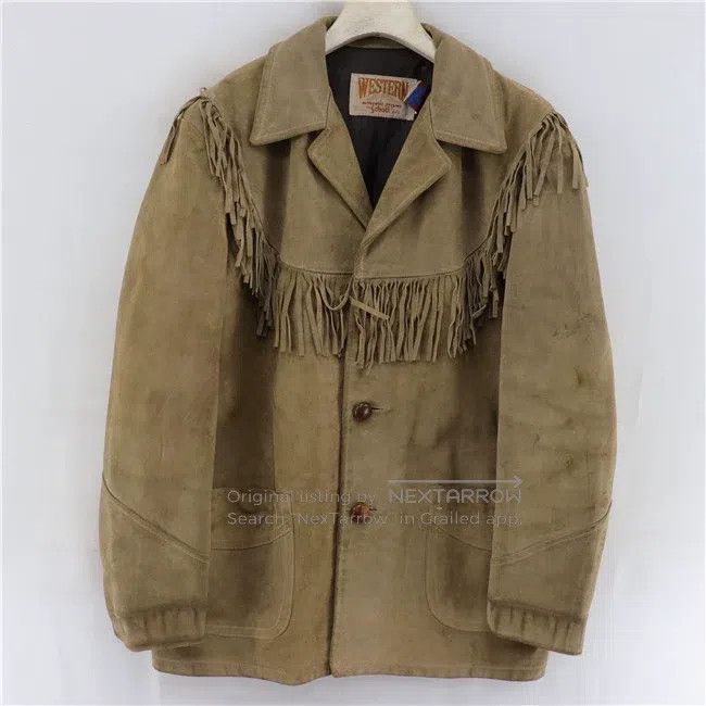 Schott Genuine leather fringed leather coat