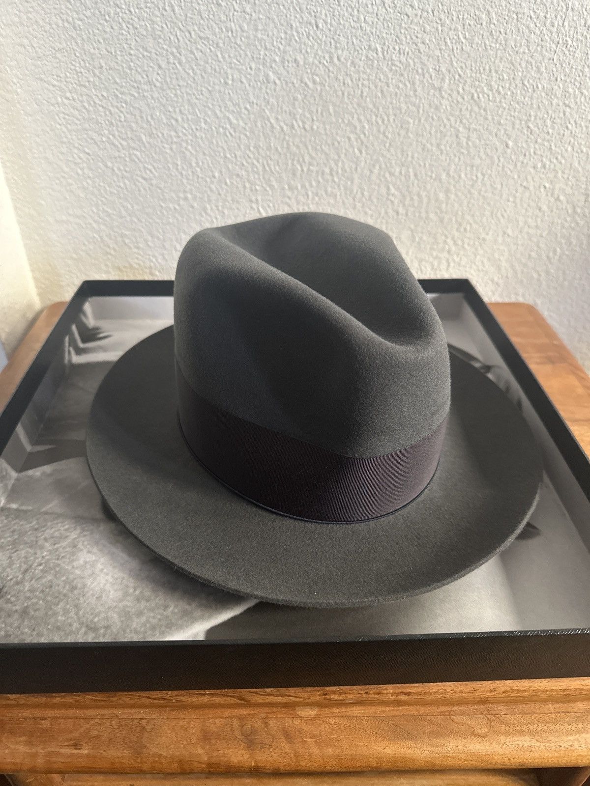 Borsalino Borsalino The Bogart Cut 1 Gray Fur Felt Size 57 (US 7-1/8) Size ONE SIZE - 1 Thumbnail