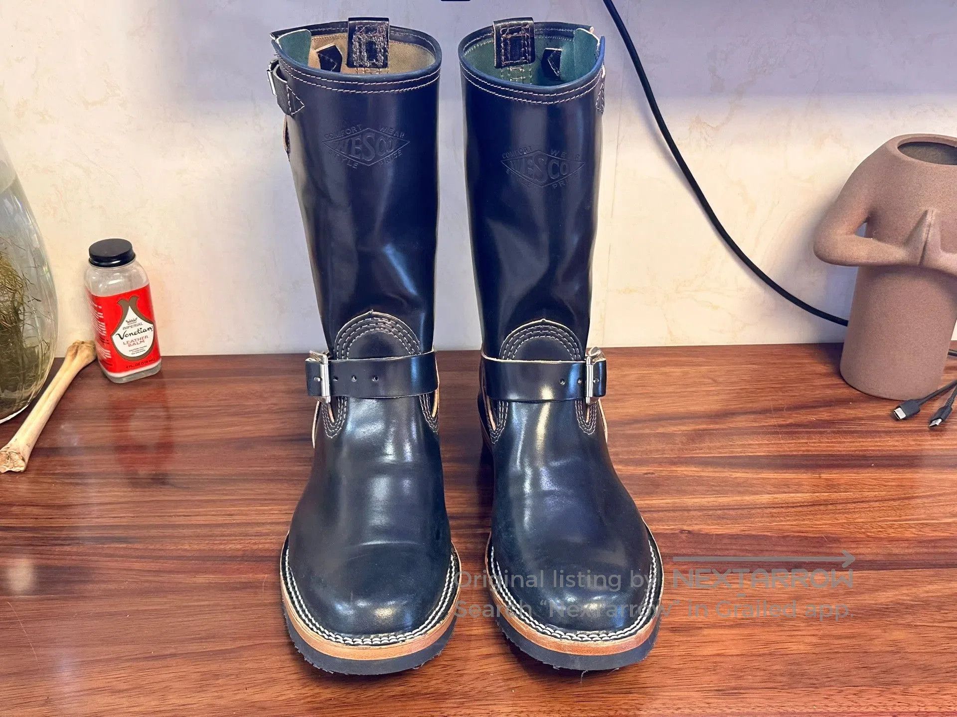 WESCO WESCO Horween Shell Cordovan Engineer Boots. Size US 9 / EU 42 - 3 Thumbnail