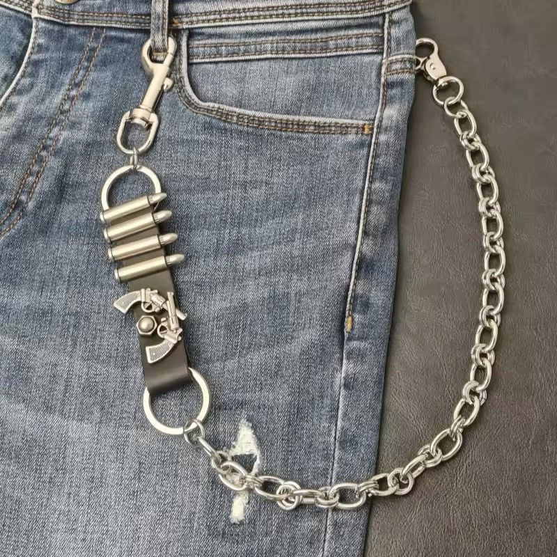 Other Revolver Bullet Row Pants Chain Leather Cover Minimalism Size ONE SIZE - 5 Thumbnail