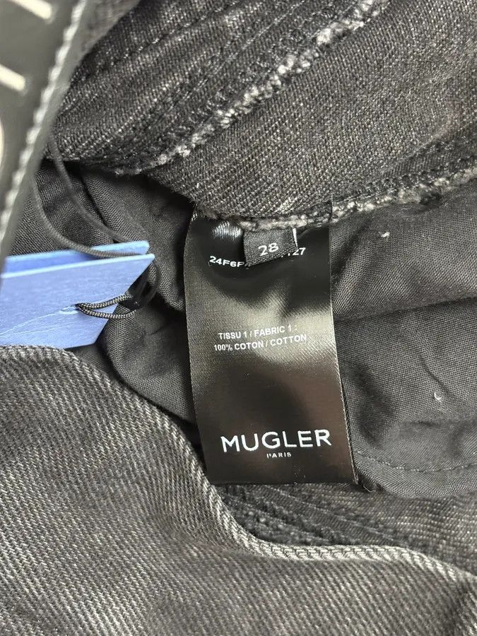 Mugler AW2025 Mugler Spiral Baggy Washed Grey Gradient Jeans Size US 30 / EU 46 - 14 Thumbnail
