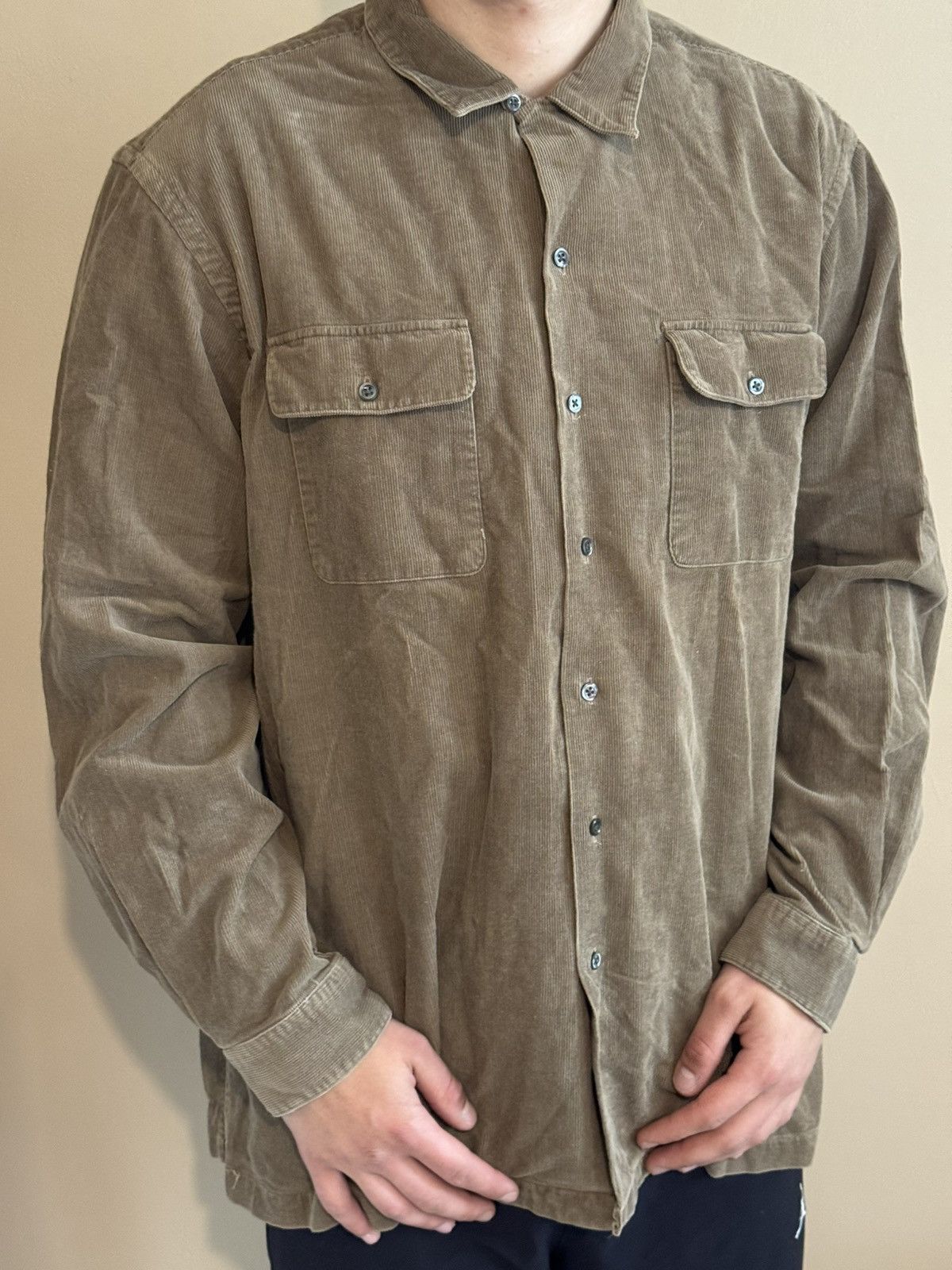 Ralph Lauren Vintage Ralph Lauren Cord Shirt – XL Size US XL / EU 56 / 4 - 1 Thumbnail