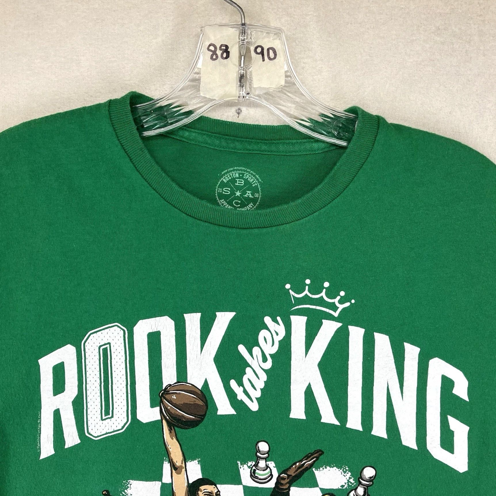 Vintage Jayson Tatum LeBron James Graphic Tee Shirt Adult Medium Green Sports Mens Size US M / EU 48-50 / 2 - 5 Thumbnail